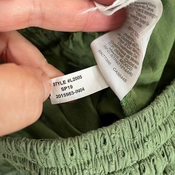 J Crew Eyelet Pull On Cropped Pants XXS - Picture 7 of 7